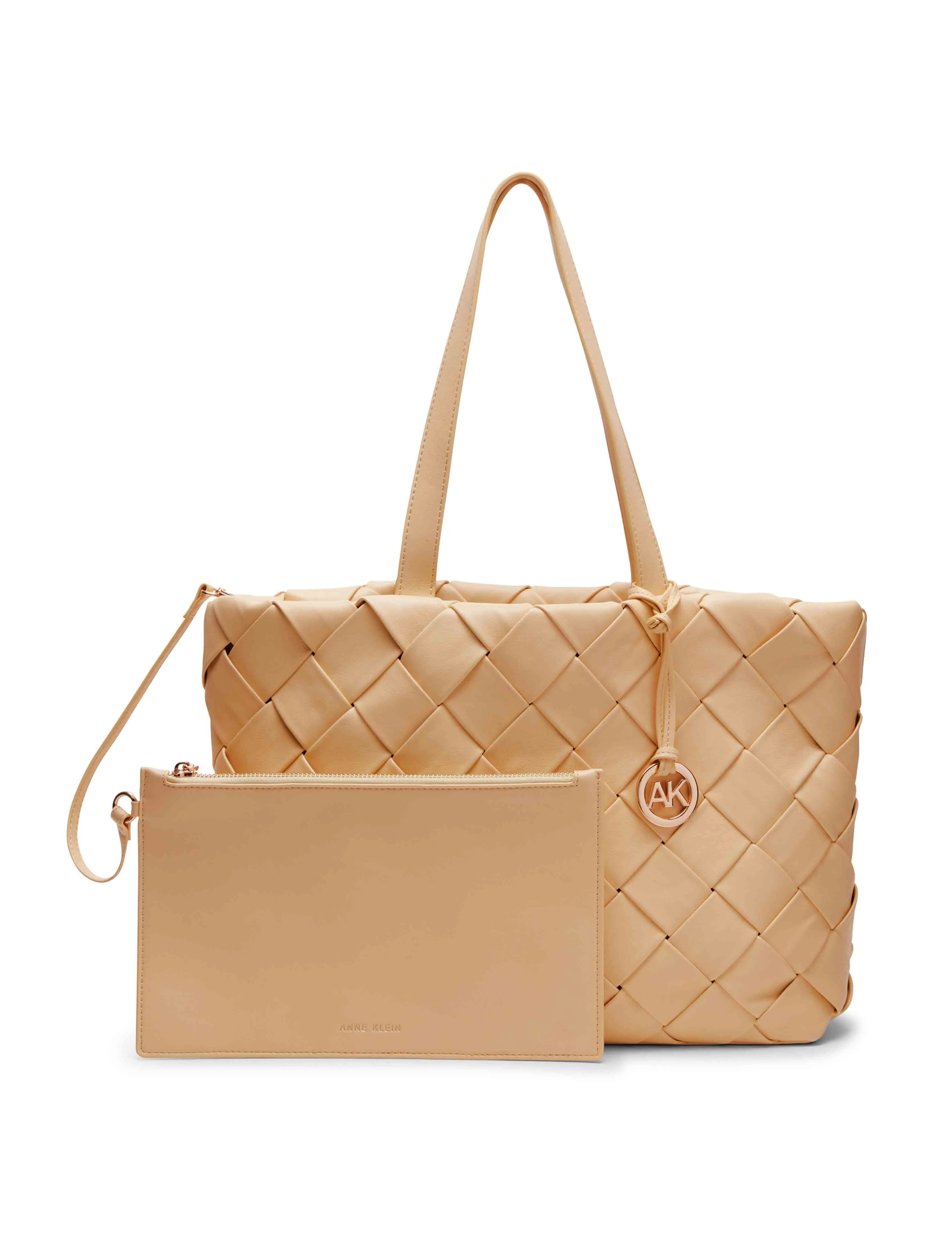 Smooth Woven Tote With Pouch sold by Anne Klein product image thumbnail 4