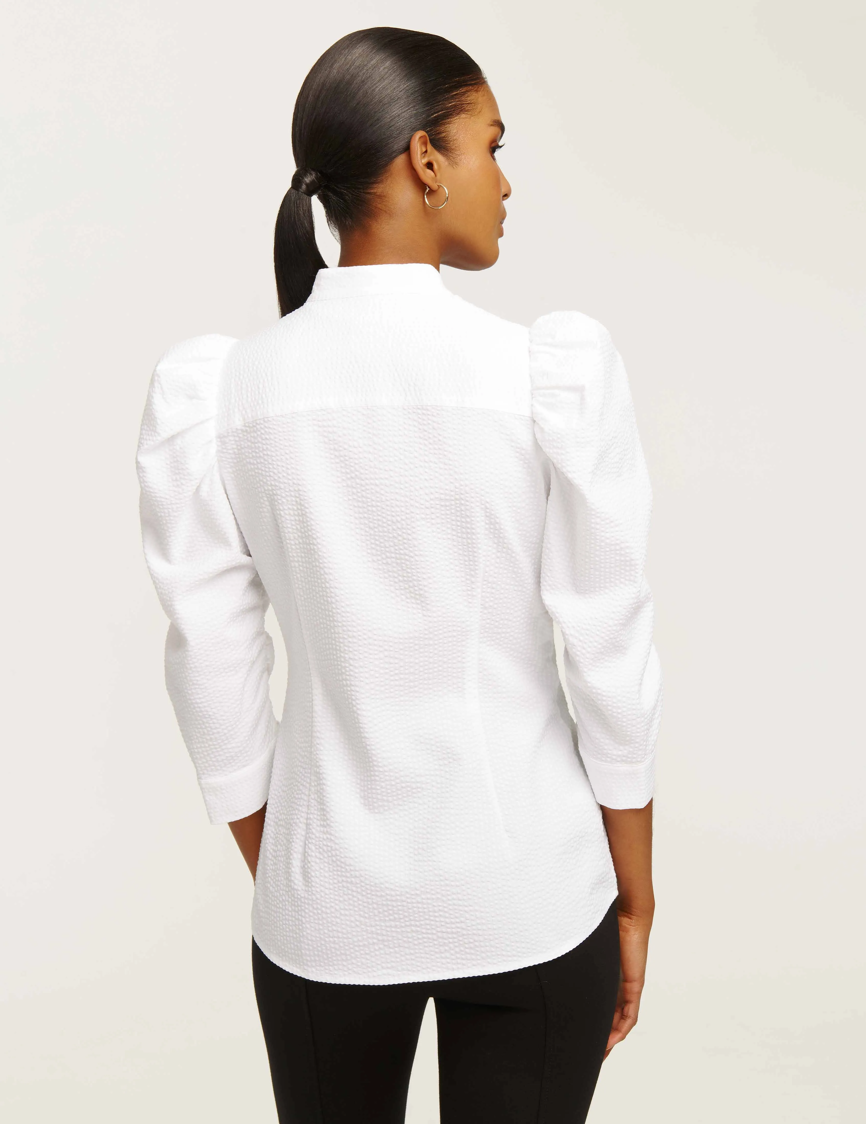 Puff Sleeve Button Down- Sale sold by Anne Klein product image thumbnail 4