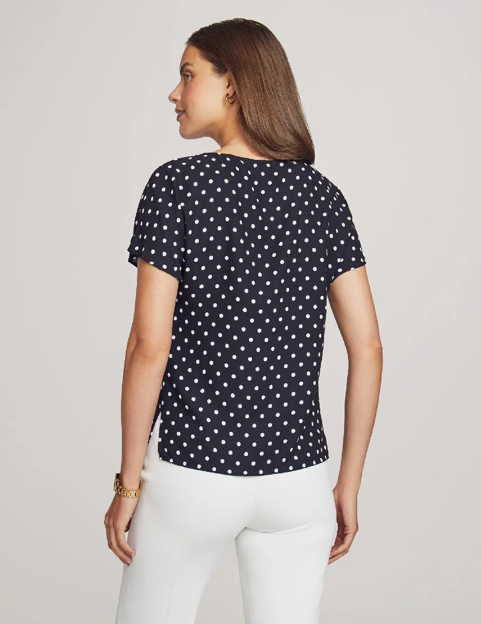 Bateau Neck Short Sleeve Blouse- Sale sold by Anne Klein product image thumbnail 2