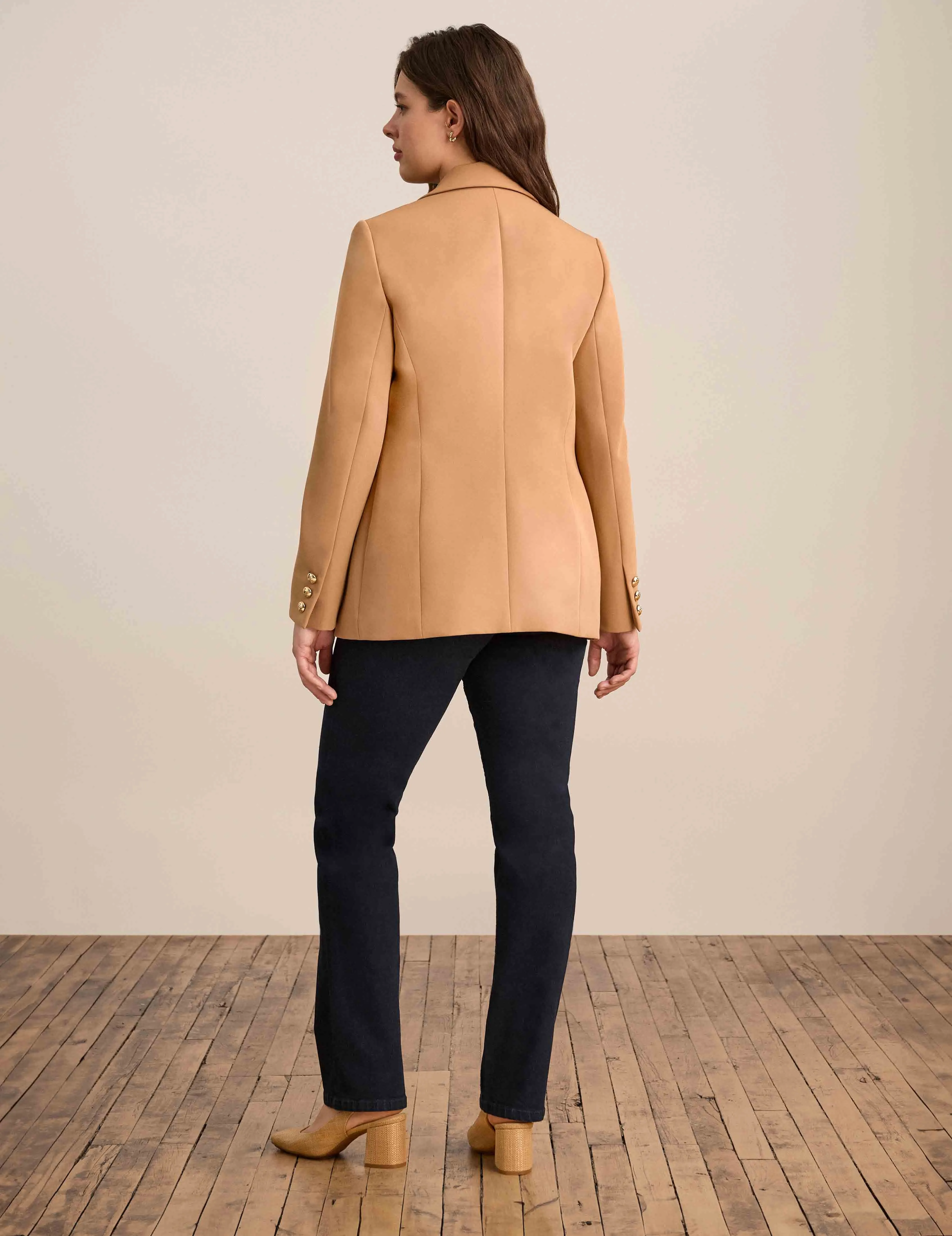 Anne Stretch Faux Double Breasted Jacket sold by Anne Klein product image thumbnail 3