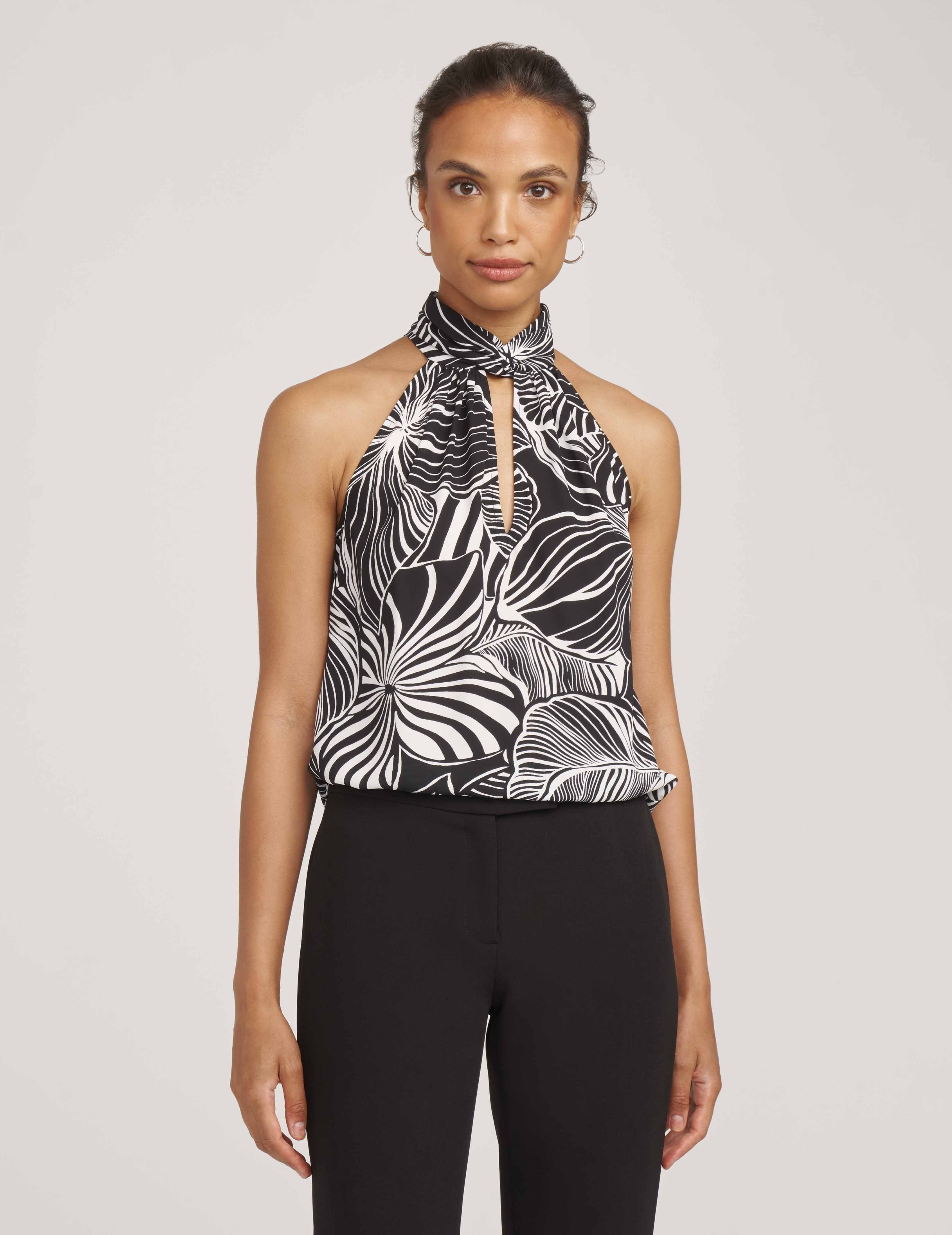 Twist Collar Halter Top- Sale sold by Anne Klein