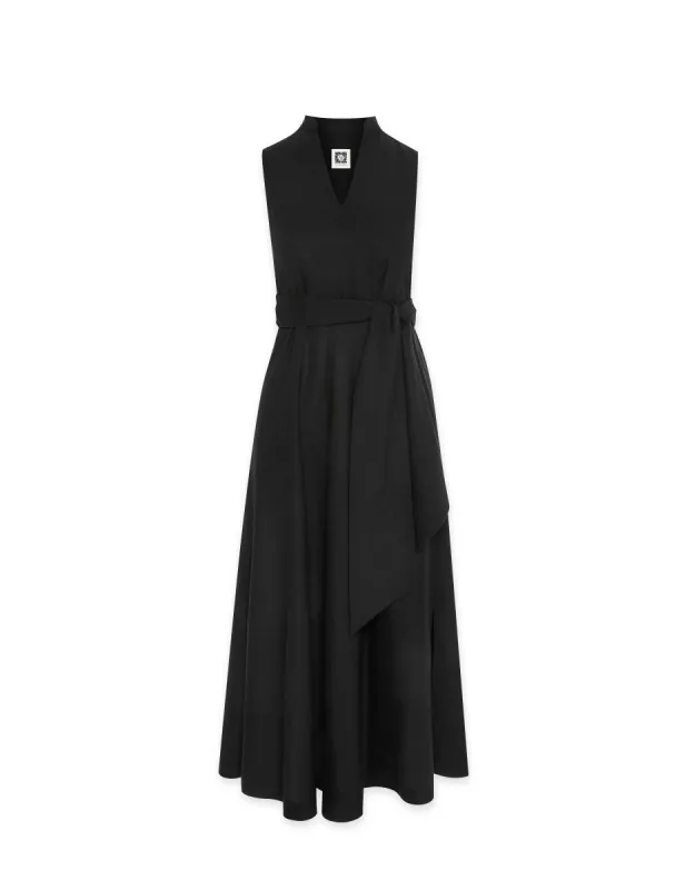 Linen Midi Dress with Attached Sash- Clearance sold by Anne Klein