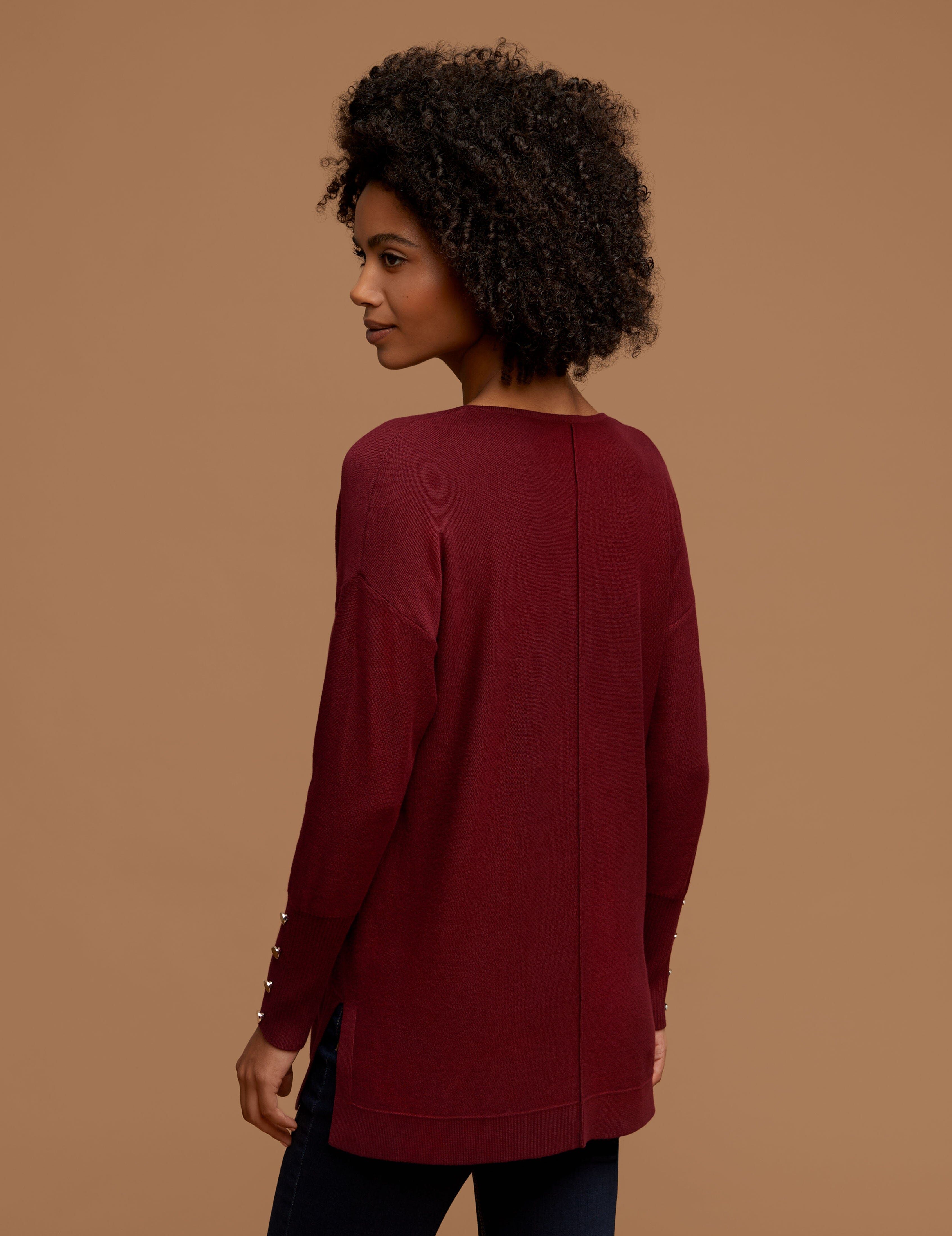 V Neck Long Sleeve With Buttons sold by Anne Klein product image thumbnail 2