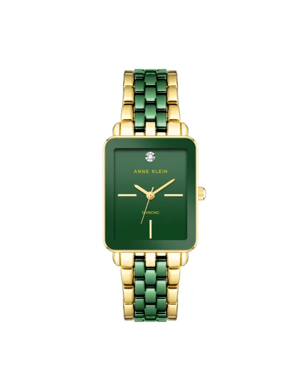 Ceramic Diamond Dial Watch sold by Anne Klein