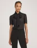 Organza Tie Front Blouse - Clearance sold by Anne Klein