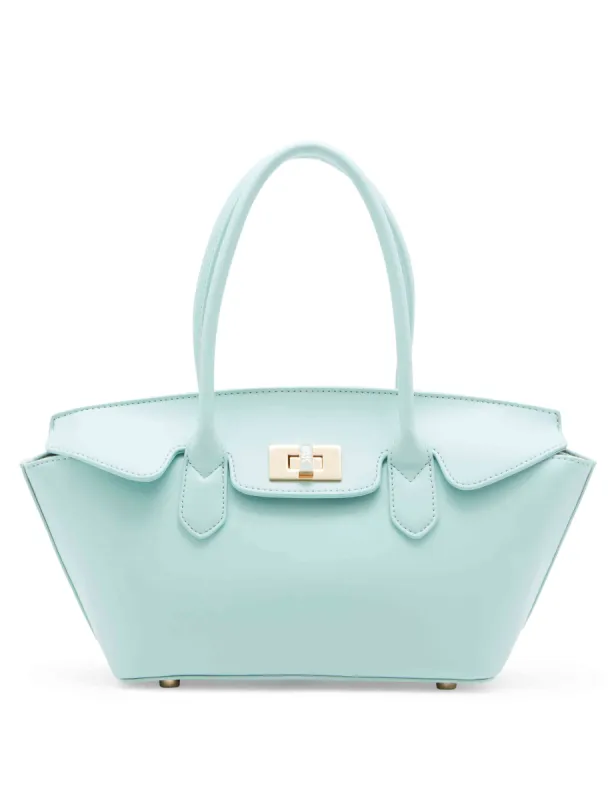 EW Clam Closure Satchel With Turn Lock sold by Anne Klein