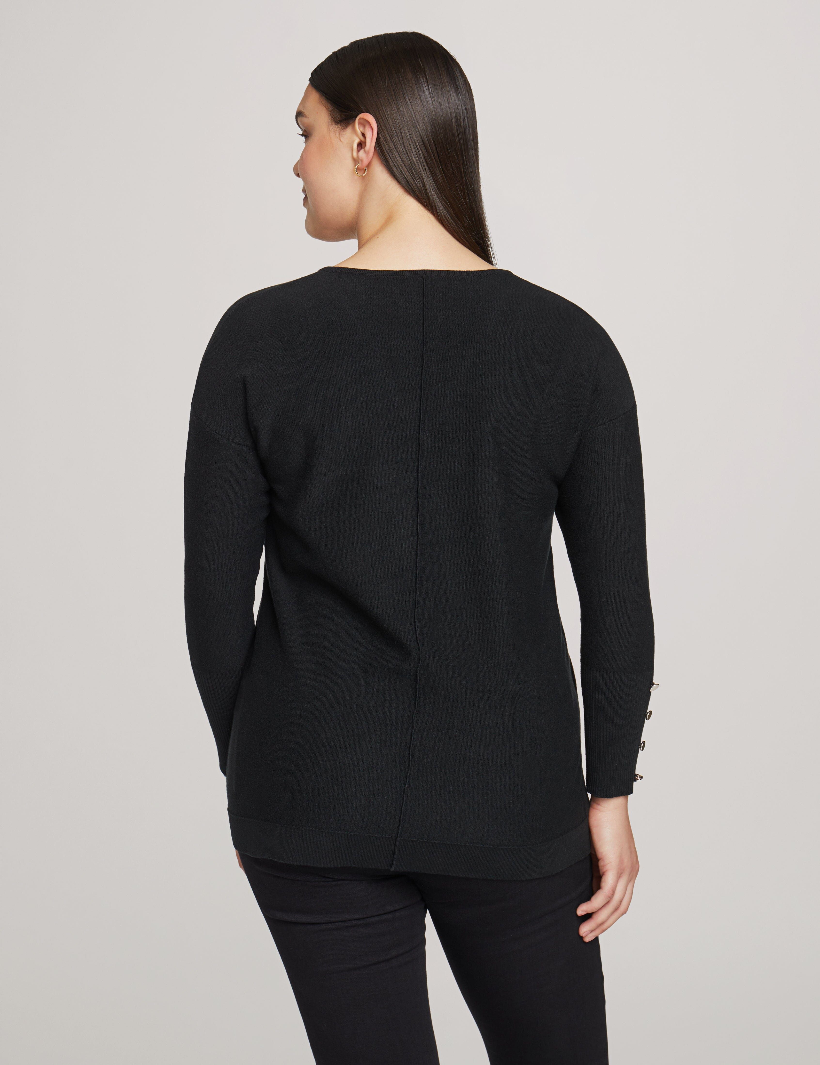 V Neck Long Sleeve With Buttons sold by Anne Klein product image thumbnail 2