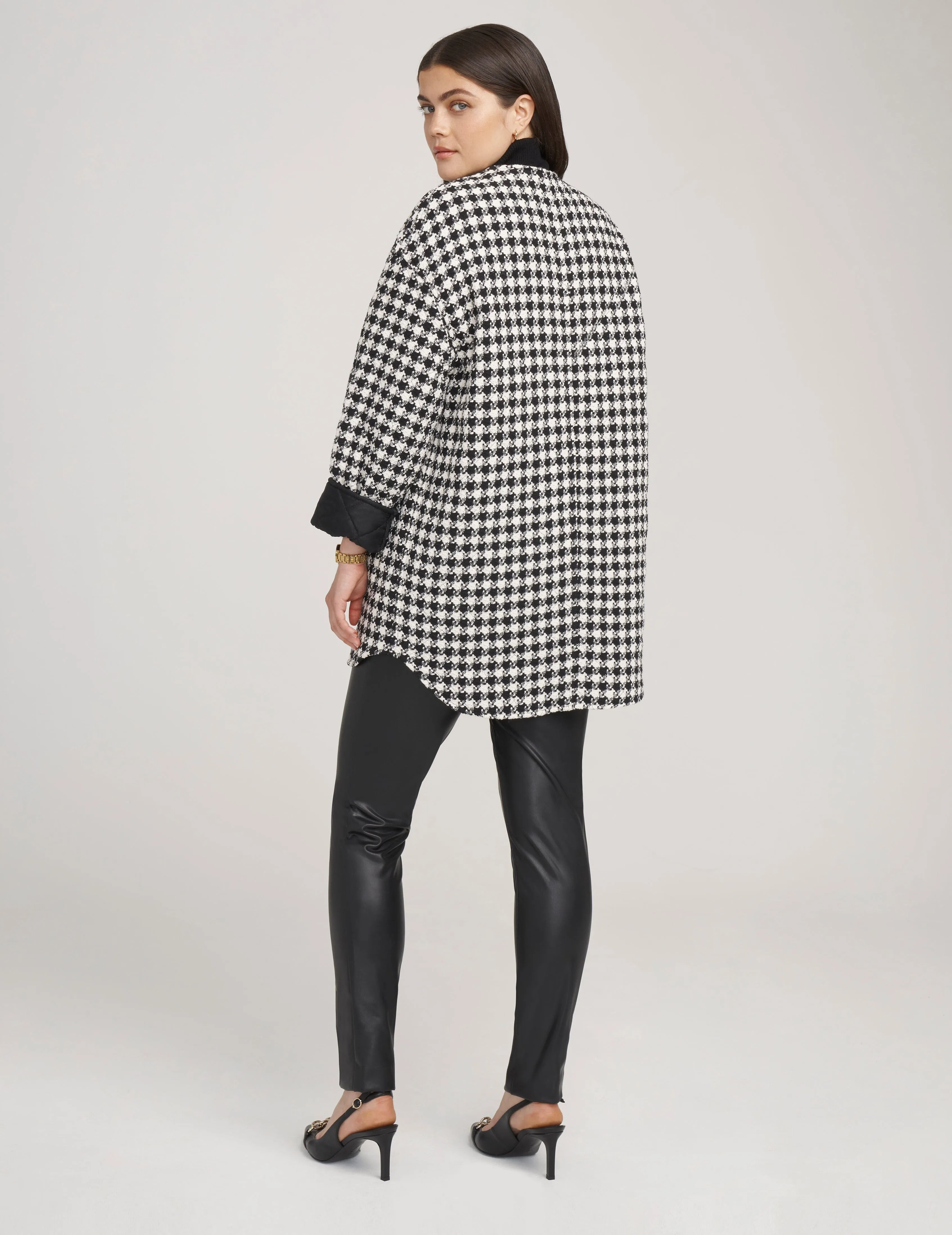 Quilted Houndstooth Jacket- Sale sold by Anne Klein product image thumbnail 3