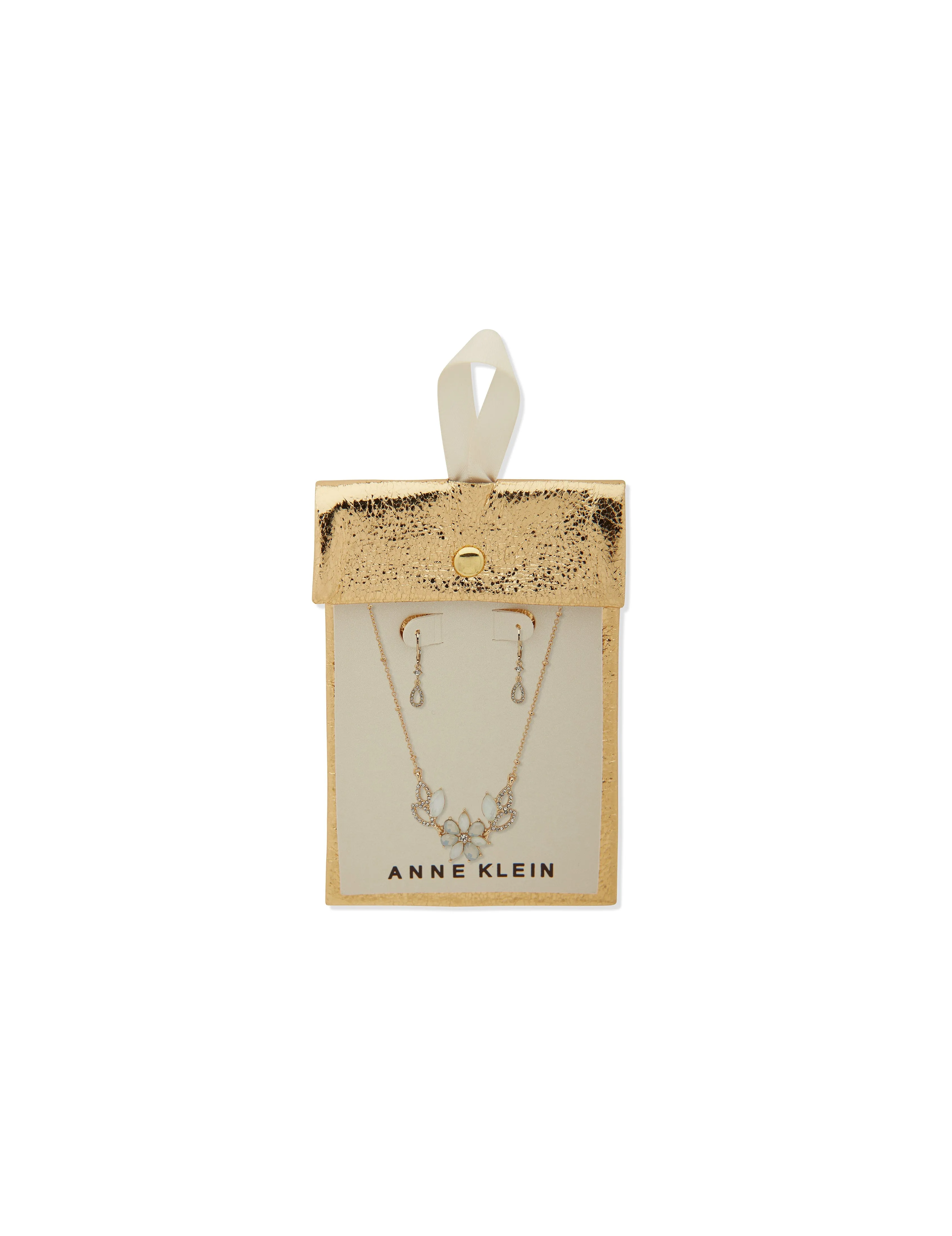 Flower Necklace and Earring Set sold by Anne Klein product image thumbnail 2