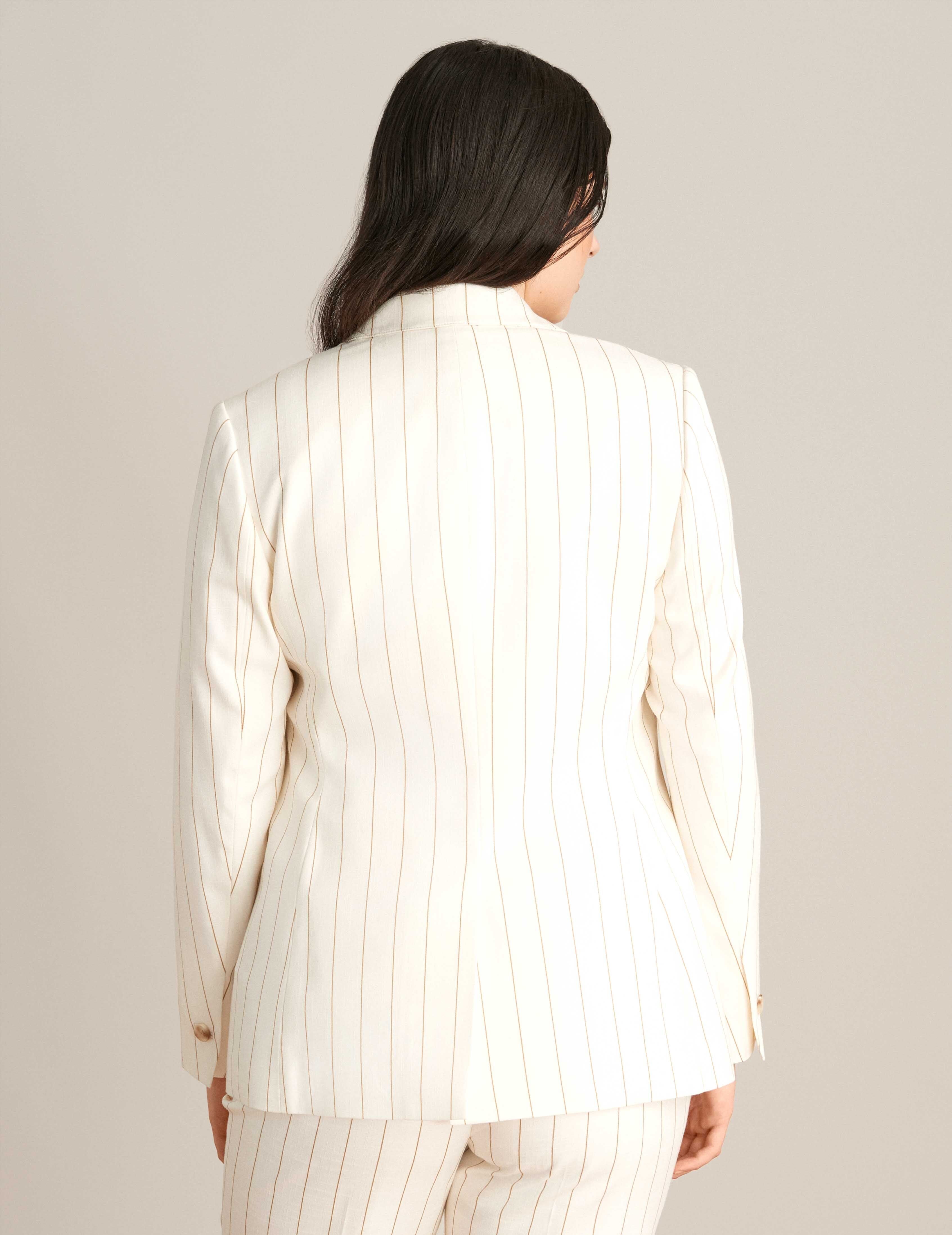 Pinstripe Blazer Jacket sold by Anne Klein product image thumbnail 3