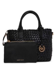 Small Woven Tote With Detachable Pouch sold by Anne Klein