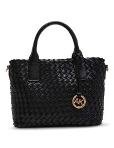 Small Woven Tote With Detachable Pouch sold by Anne Klein