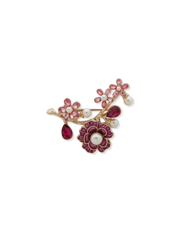 Flower Cluster Pink Pin sold by Anne Klein