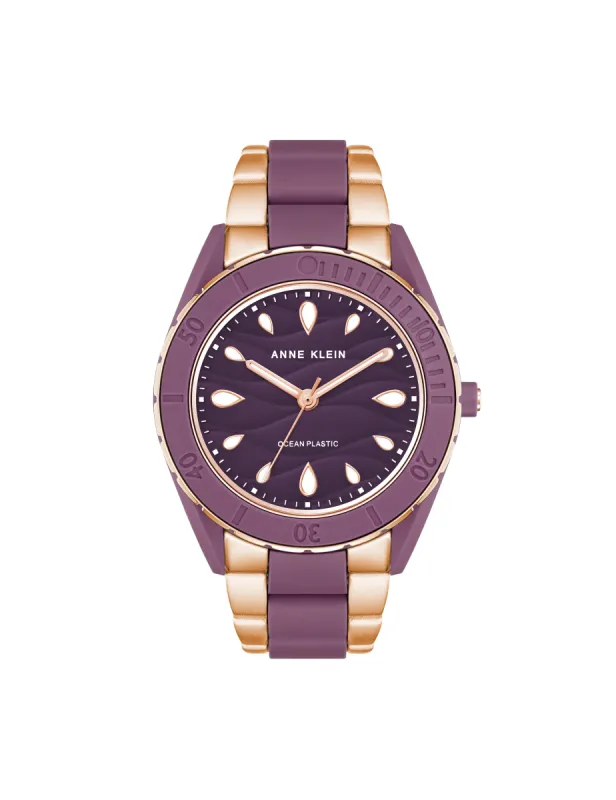 Considered Solar Recycled Ocean Plastic Bracelet Watch made by Anne Klein