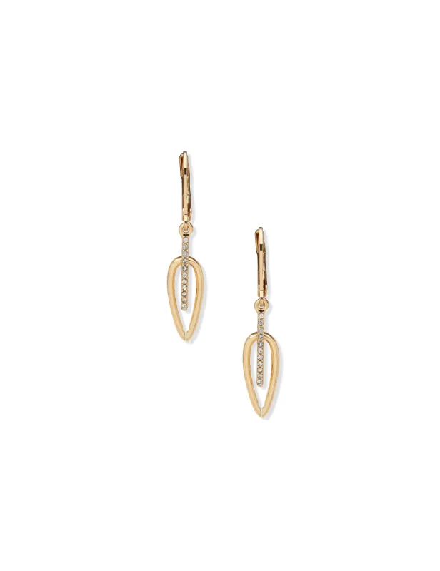 Drop Earrings with Pave sold by Anne Klein