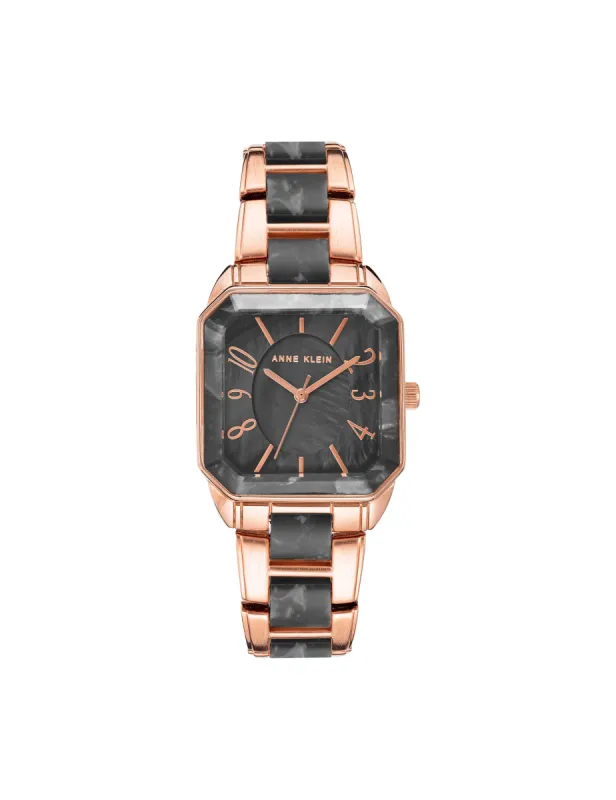 Square Case Resin Link Bracelet Watch sold by Anne Klein