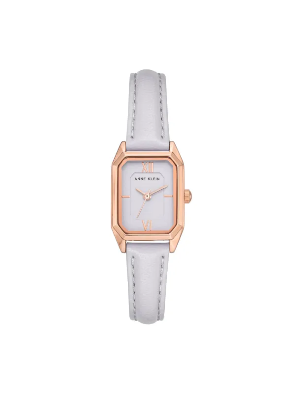 Octagonal Case Leather Strap Watch sold by Anne Klein