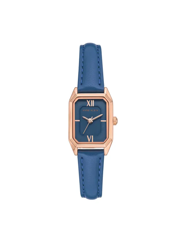 Octagonal Case Leather Strap Watch sold by Anne Klein