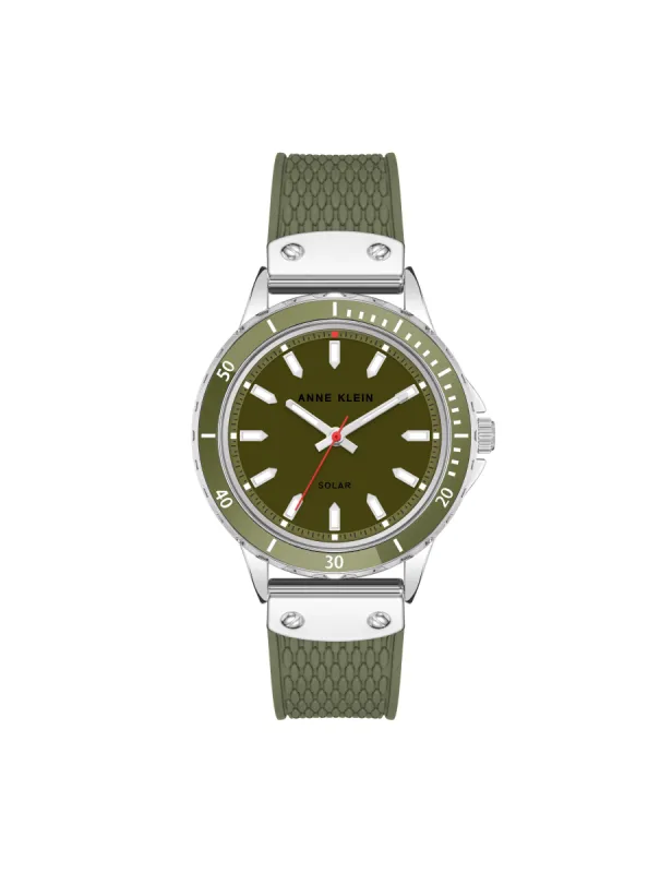 Considered Solar Rubber Strap Watch sold by Anne Klein