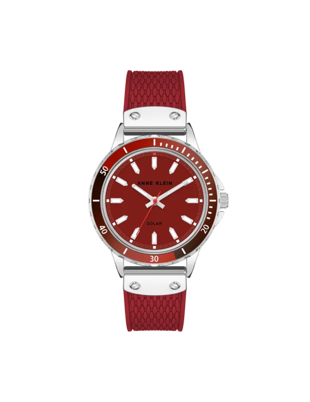Considered Solar Rubber Strap Watch made by Anne Klein