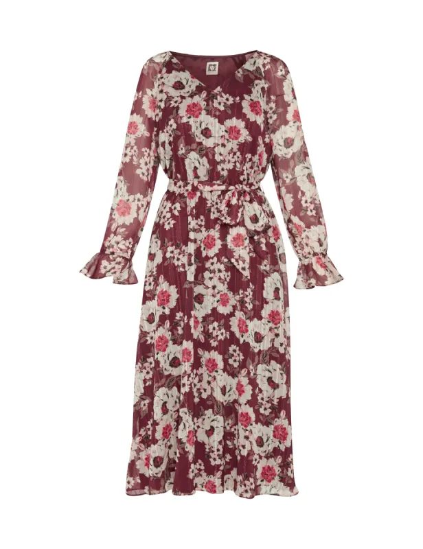 Floral Print Elastic Waist Dress- Sale sold by Anne Klein