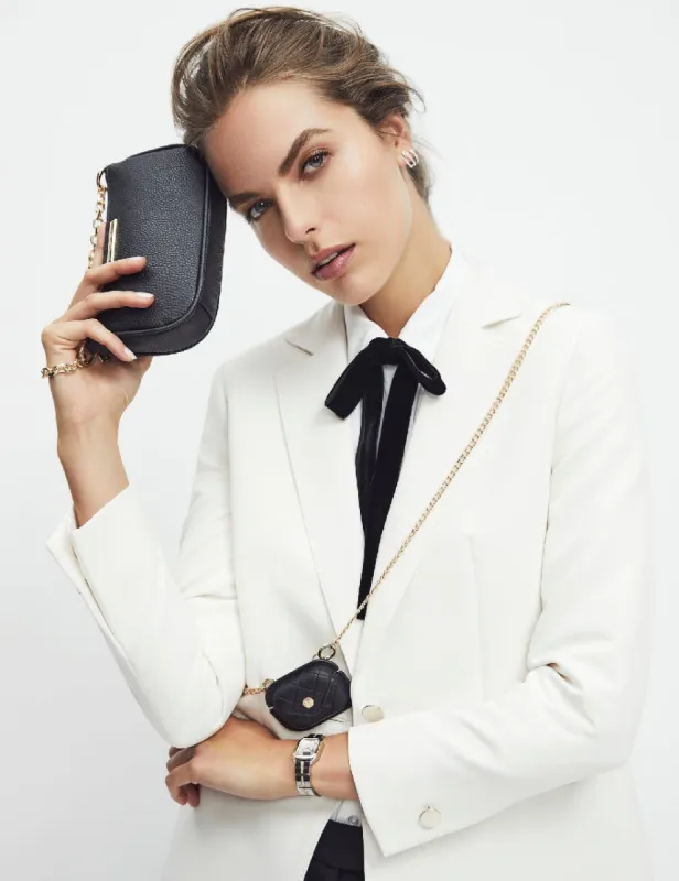 Quilted AirPods Pro® Case with Cross Body Chain- UNPUBLISH sold by Anne Klein