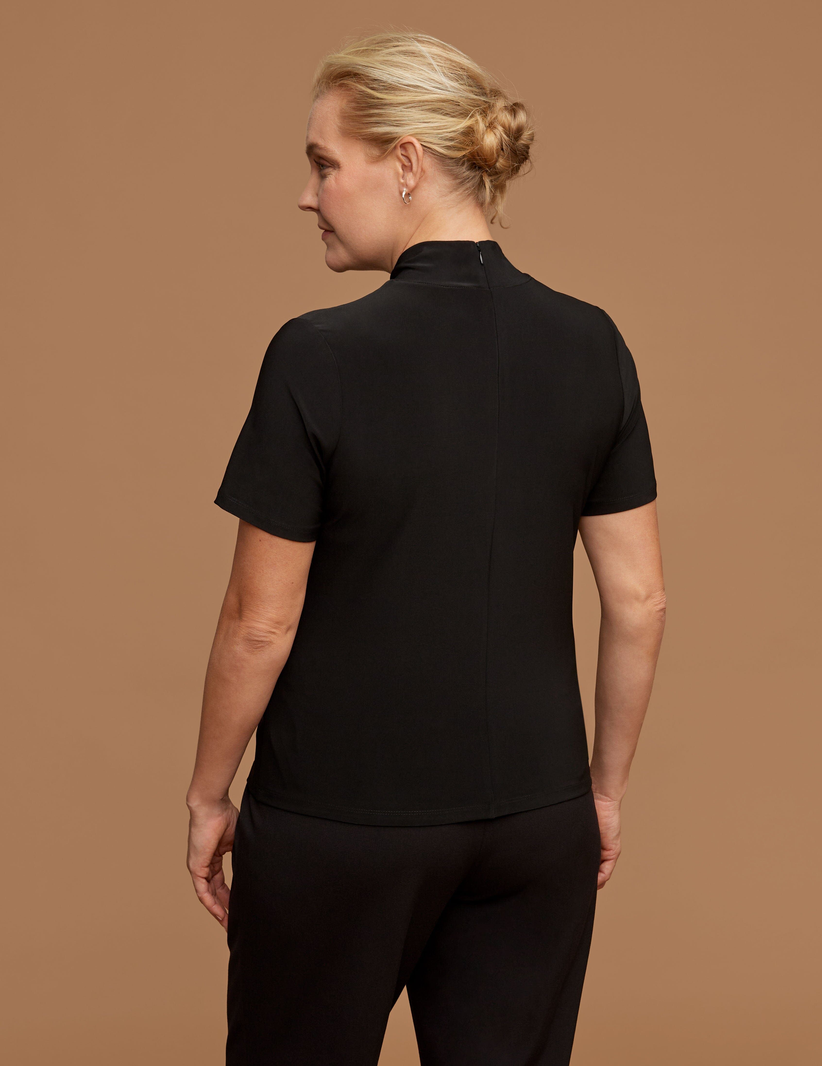 Plus Size Short Sleeve Mock Turtleneck sold by Anne Klein product image thumbnail 2