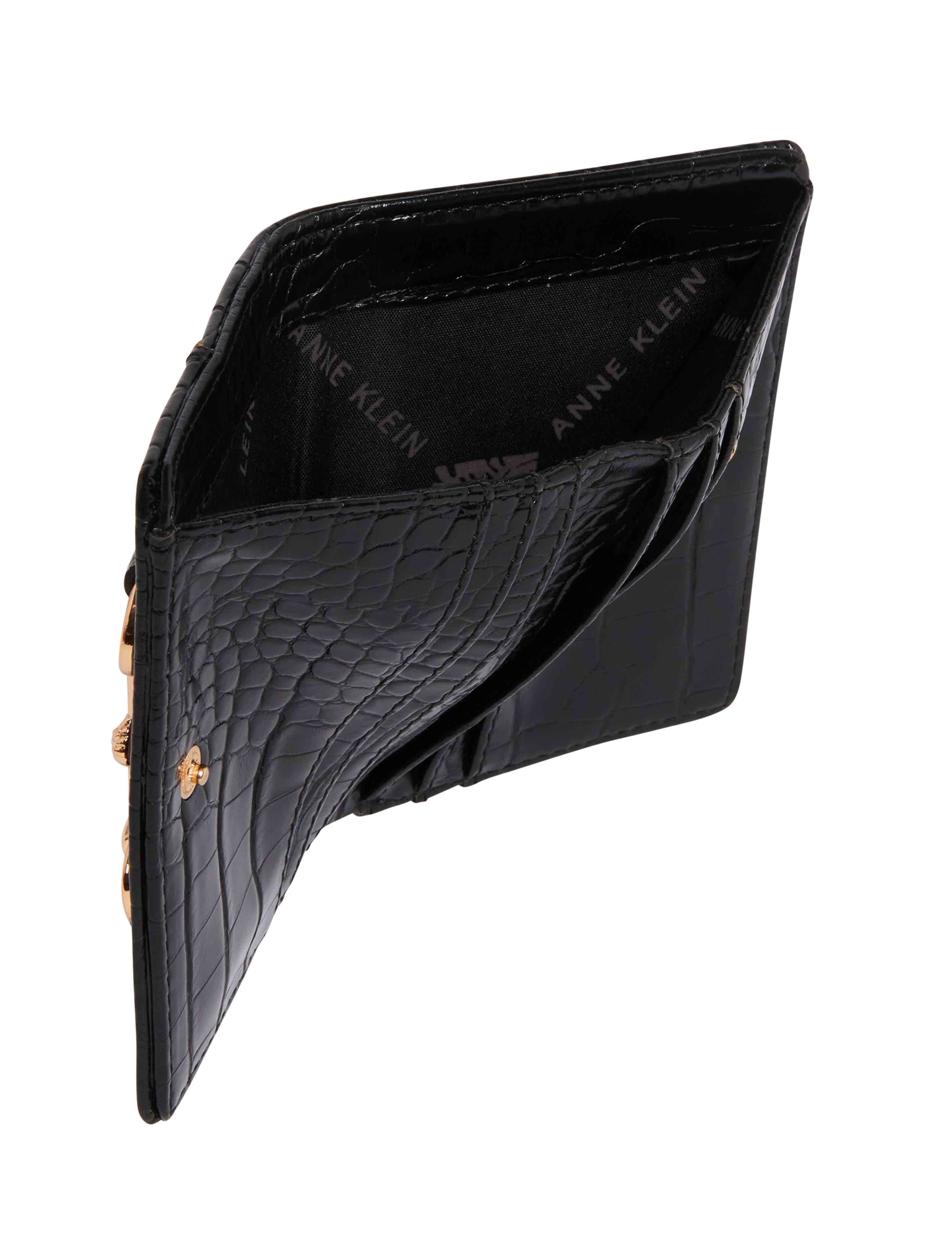 AK Small Croco Horsebit Snap Wallet sold by Anne Klein product image thumbnail 5