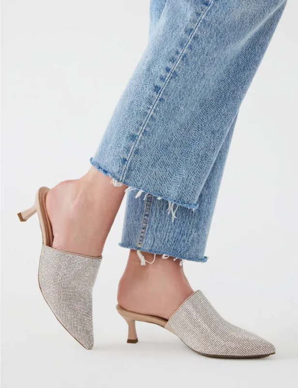 Impress Crystal Kitten Mule sold by Anne Klein