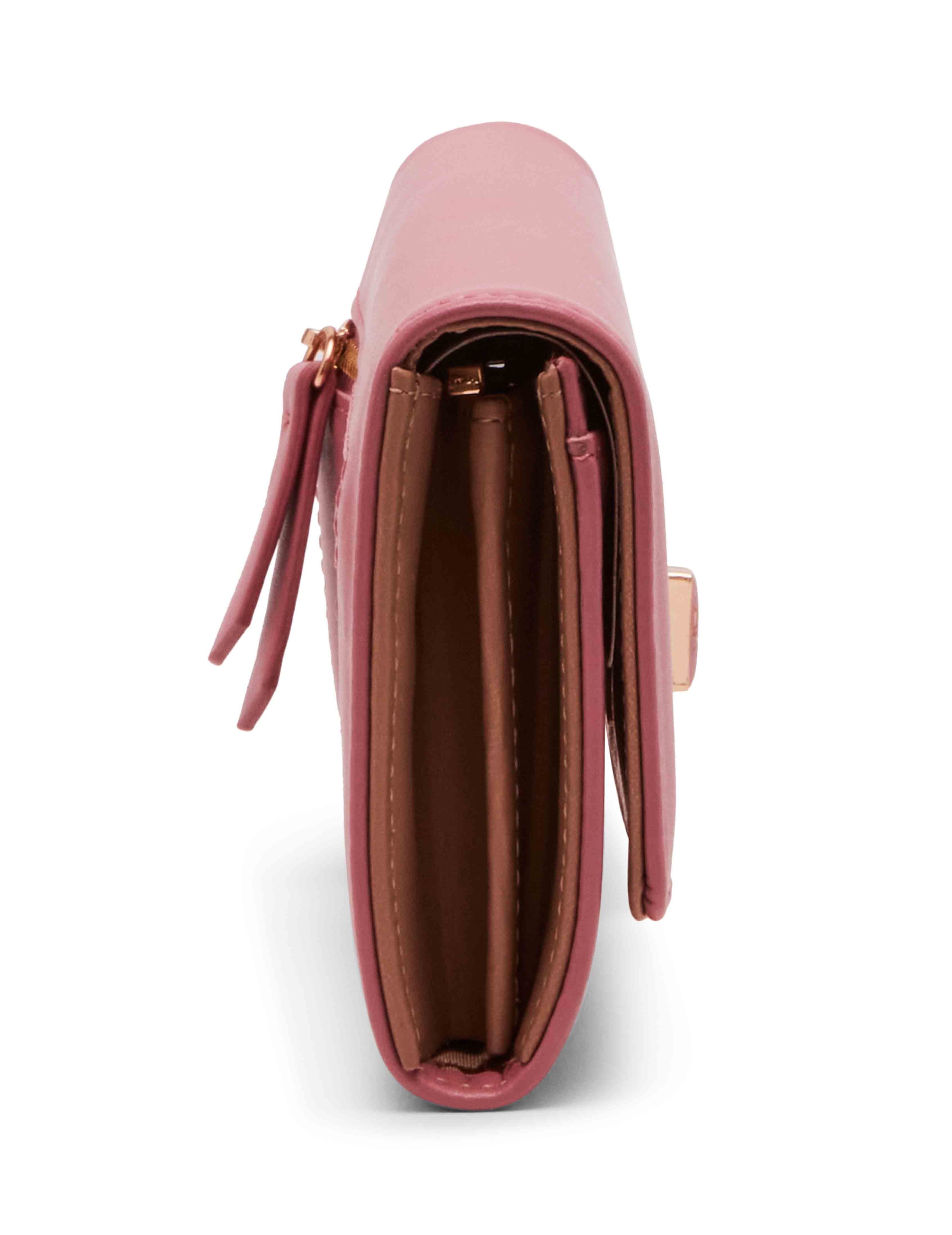 Large Flap Wallet With Enamel Turn Lock sold by Anne Klein product image thumbnail 5