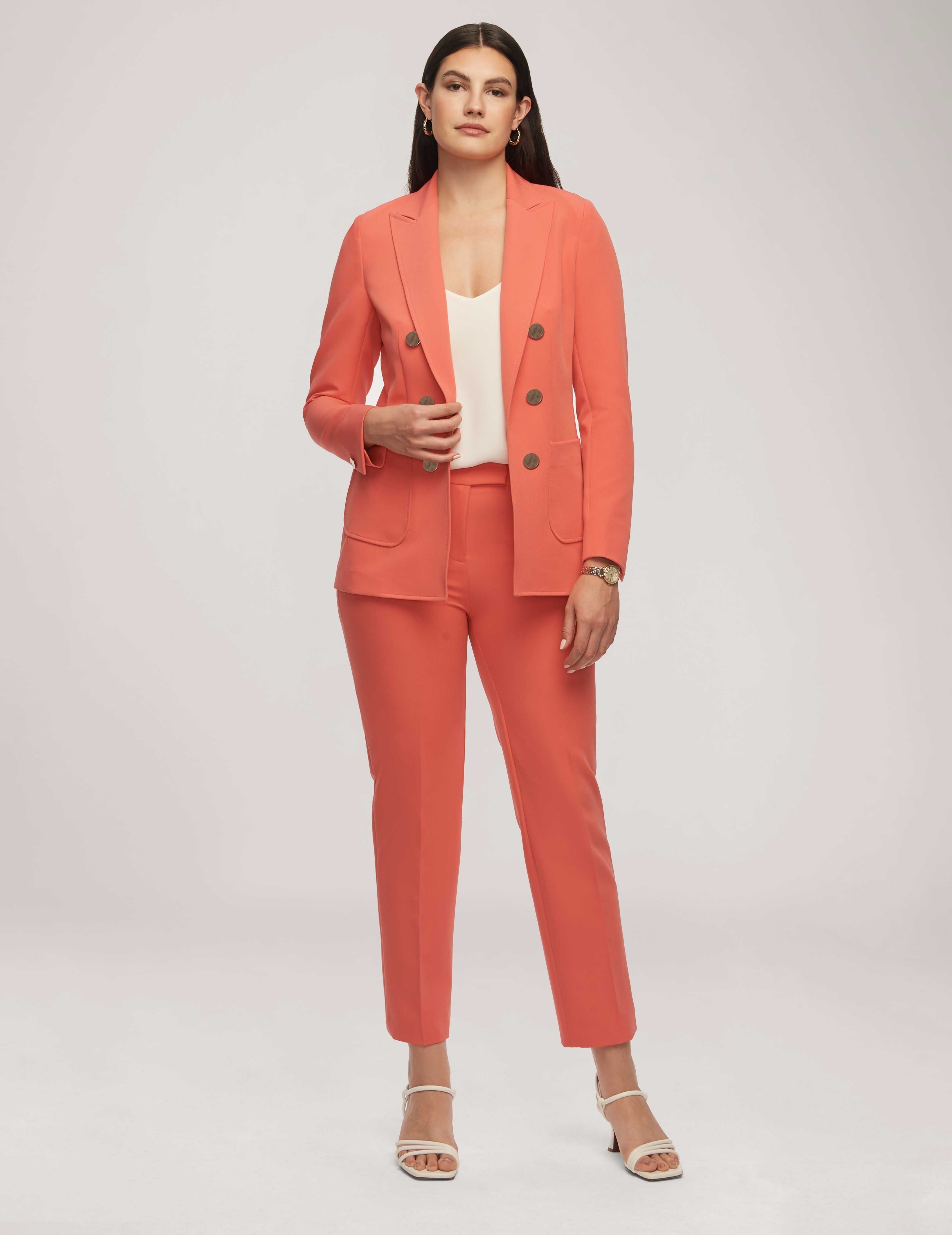 Faux Double-Breasted Jacket With Patch Pockets- Clearance sold by Anne Klein product image thumbnail 4