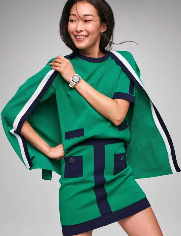 Malibu Cardigan with Tipping- Clearance sold by Anne Klein