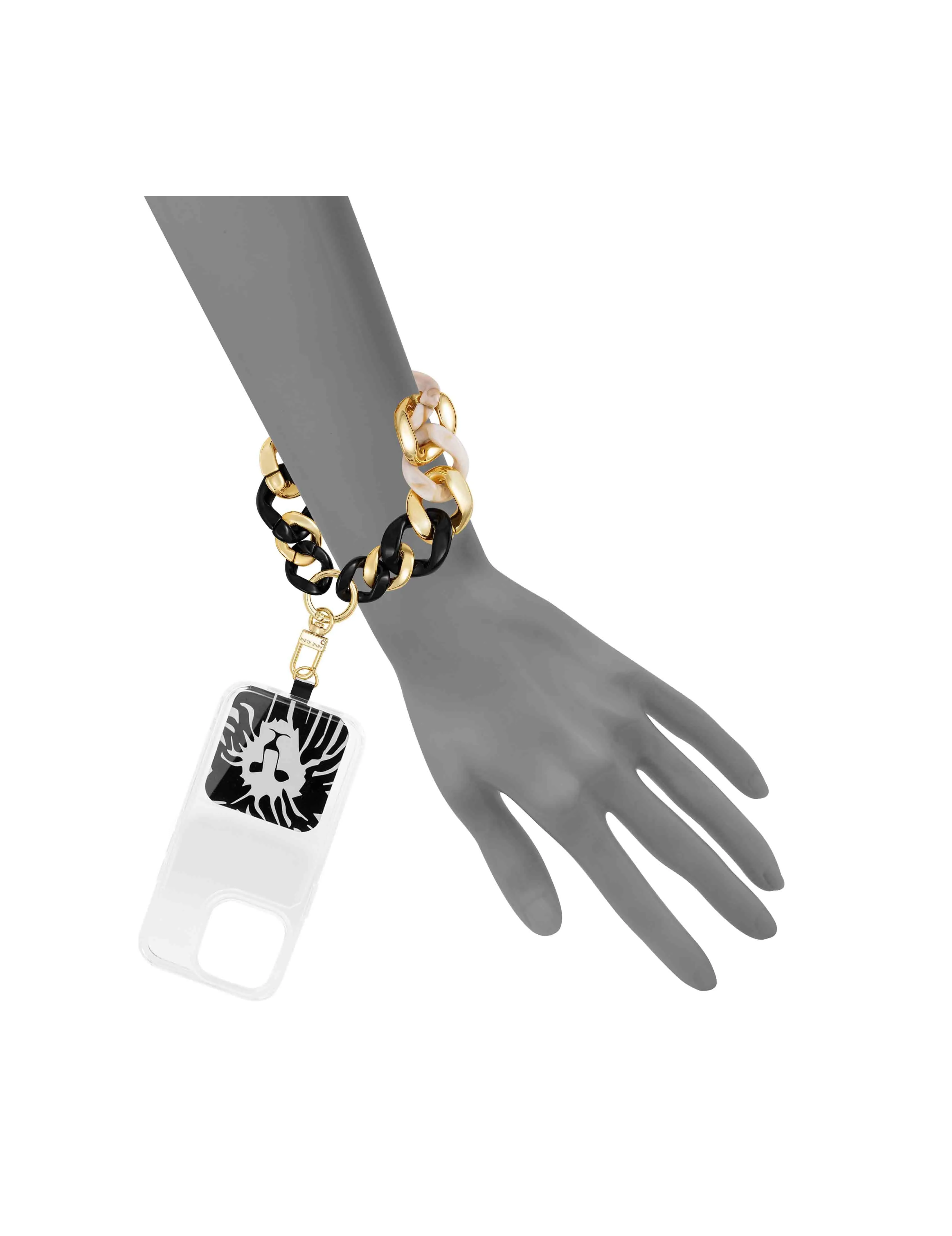 Acetate and Metal Chain Link Wrist Strap for iPhone® sold by Anne Klein product image thumbnail 4