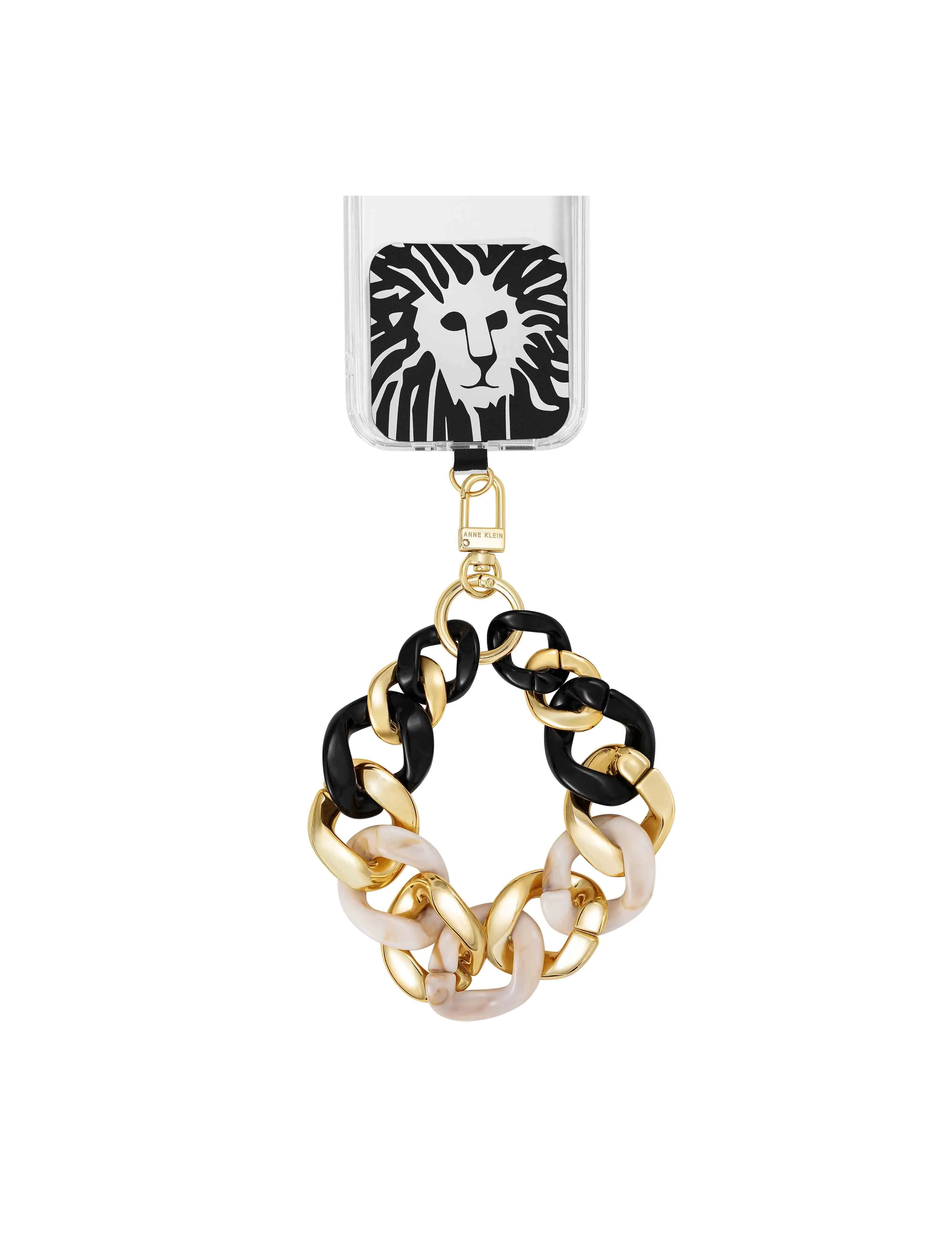 Acetate and Metal Chain Link Wrist Strap for iPhone® sold by Anne Klein product image thumbnail 2