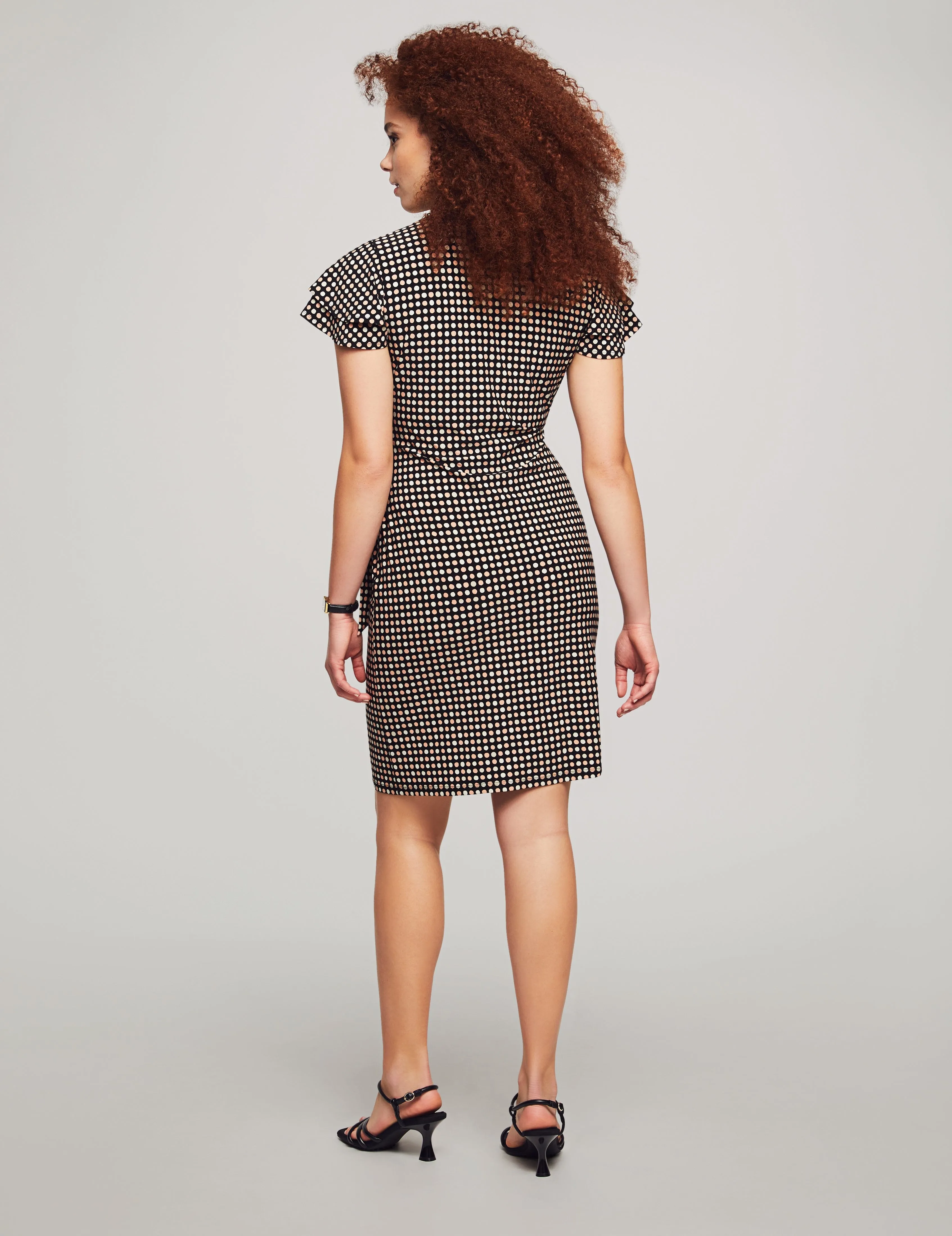 Printed Flutter Sleeve Wrap Dress- Sale sold by Anne Klein product image thumbnail 2