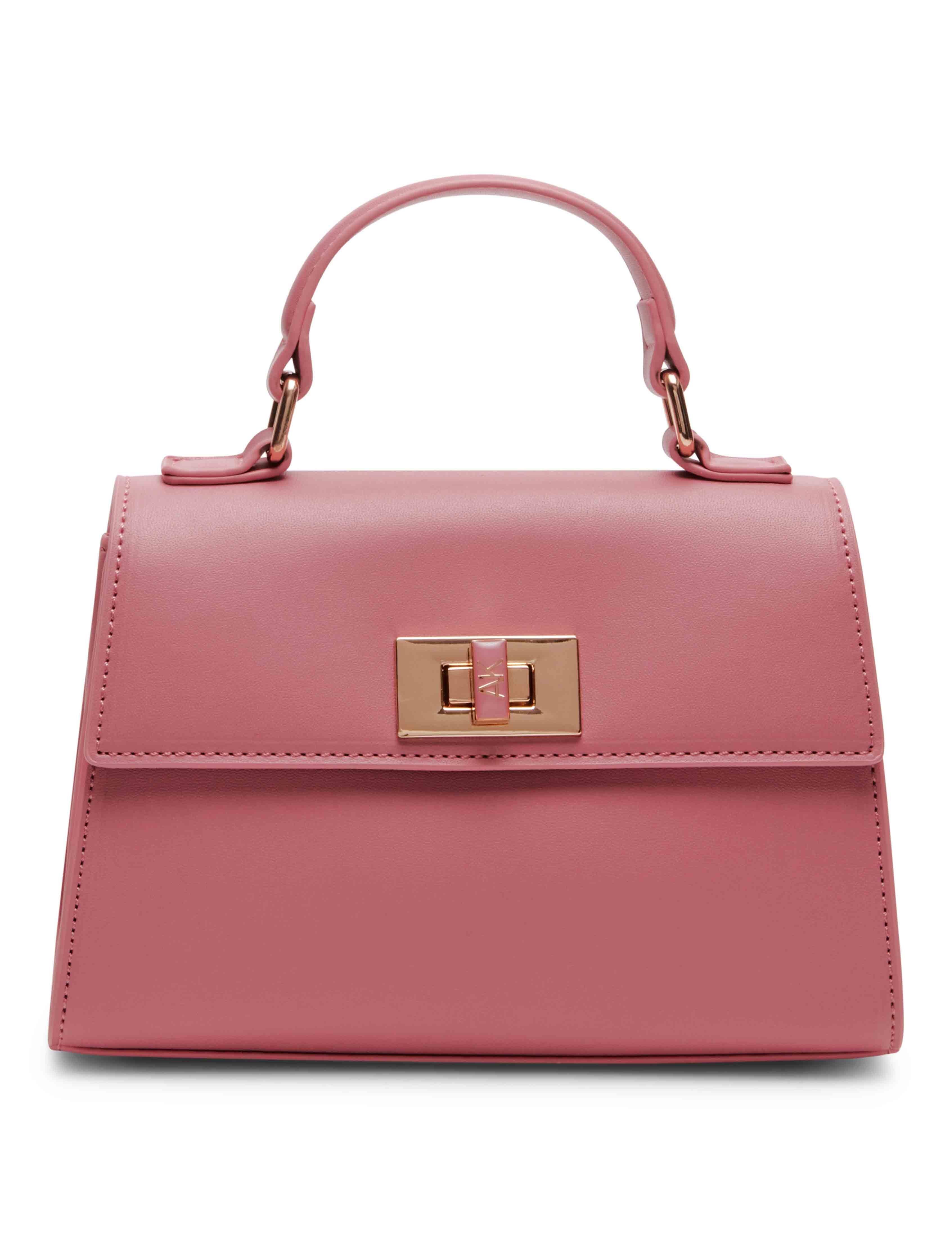 Mini Top Handle Crossbody With Enamel Turn Lock sold by Anne Klein