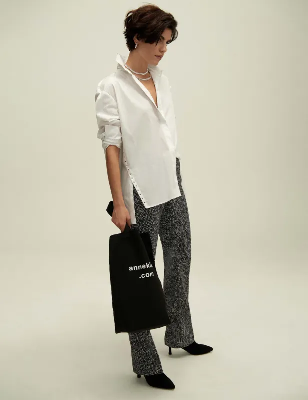 Knit Jacquard Fly Front Flare Leg Pant- Sale sold by Anne Klein