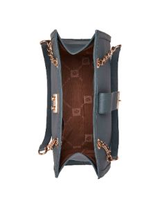 Satchel With Chain Detailing And Push Lock sold by Anne Klein