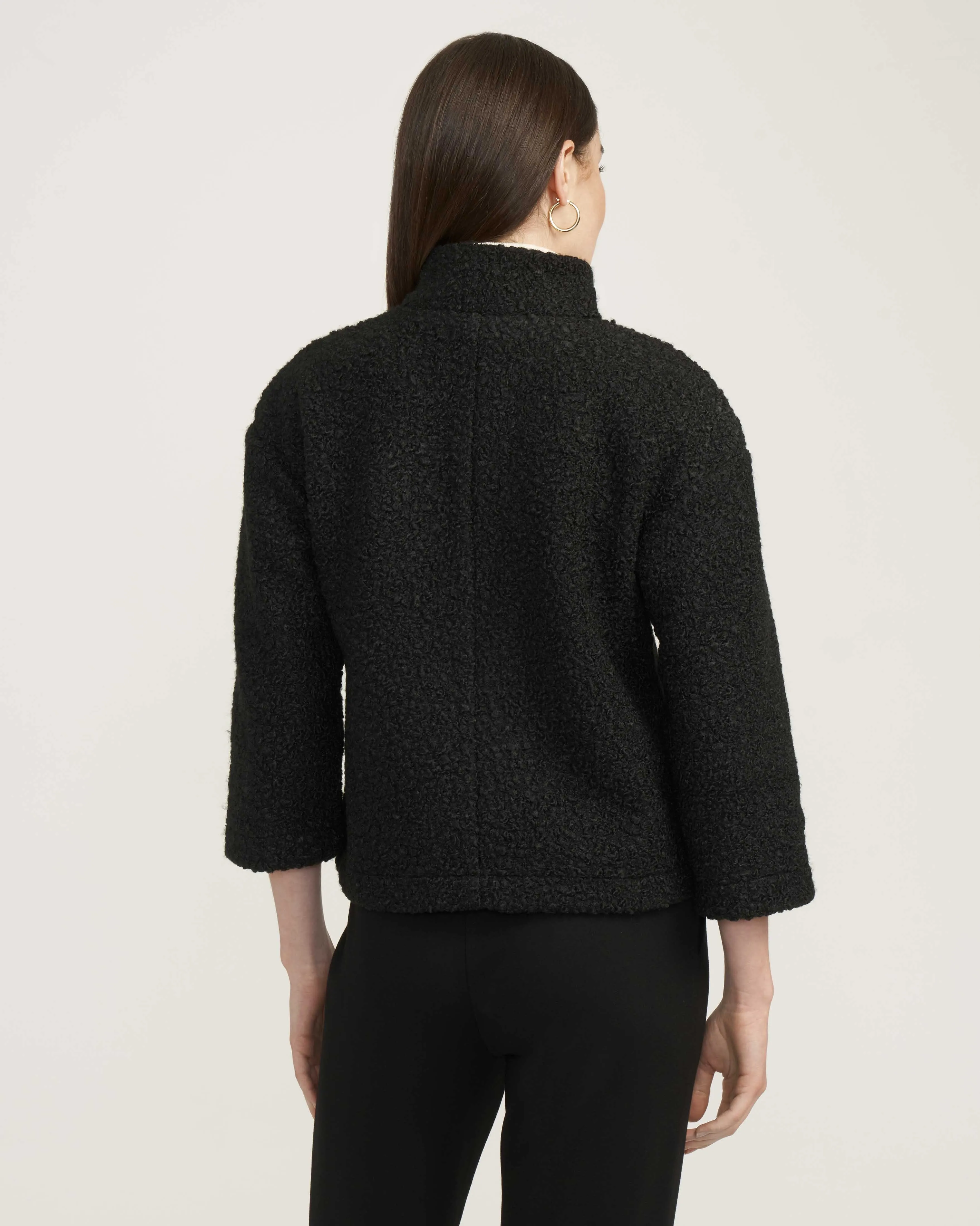 Funnel Neck Zip Front Sherpa Jacket- Sale sold by Anne Klein product image thumbnail 3