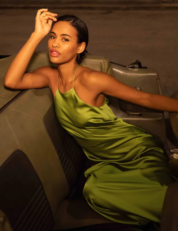 Halter Midi Slip Dress sold by Anne Klein