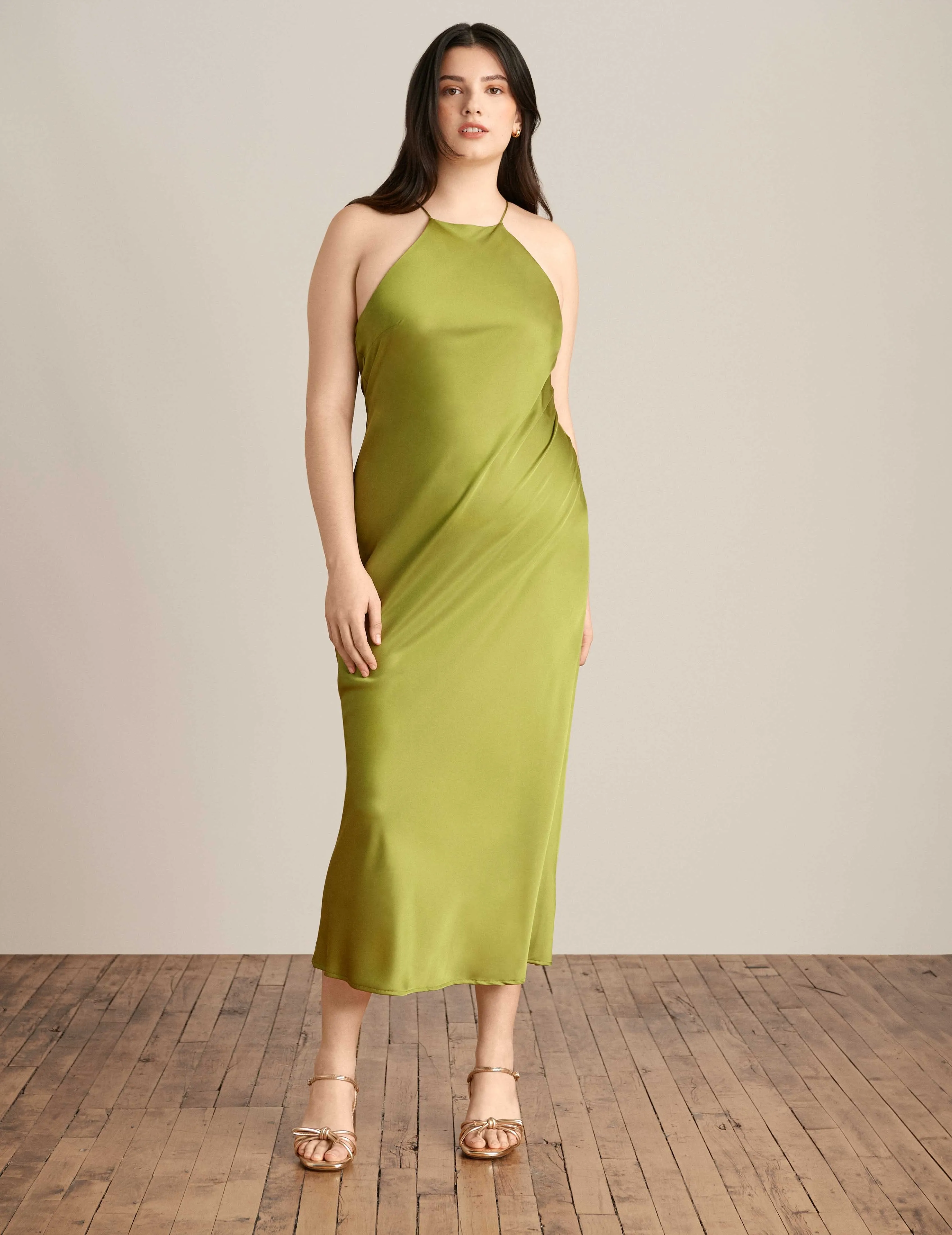 Halter Midi Slip Dress sold by Anne Klein product image thumbnail 2