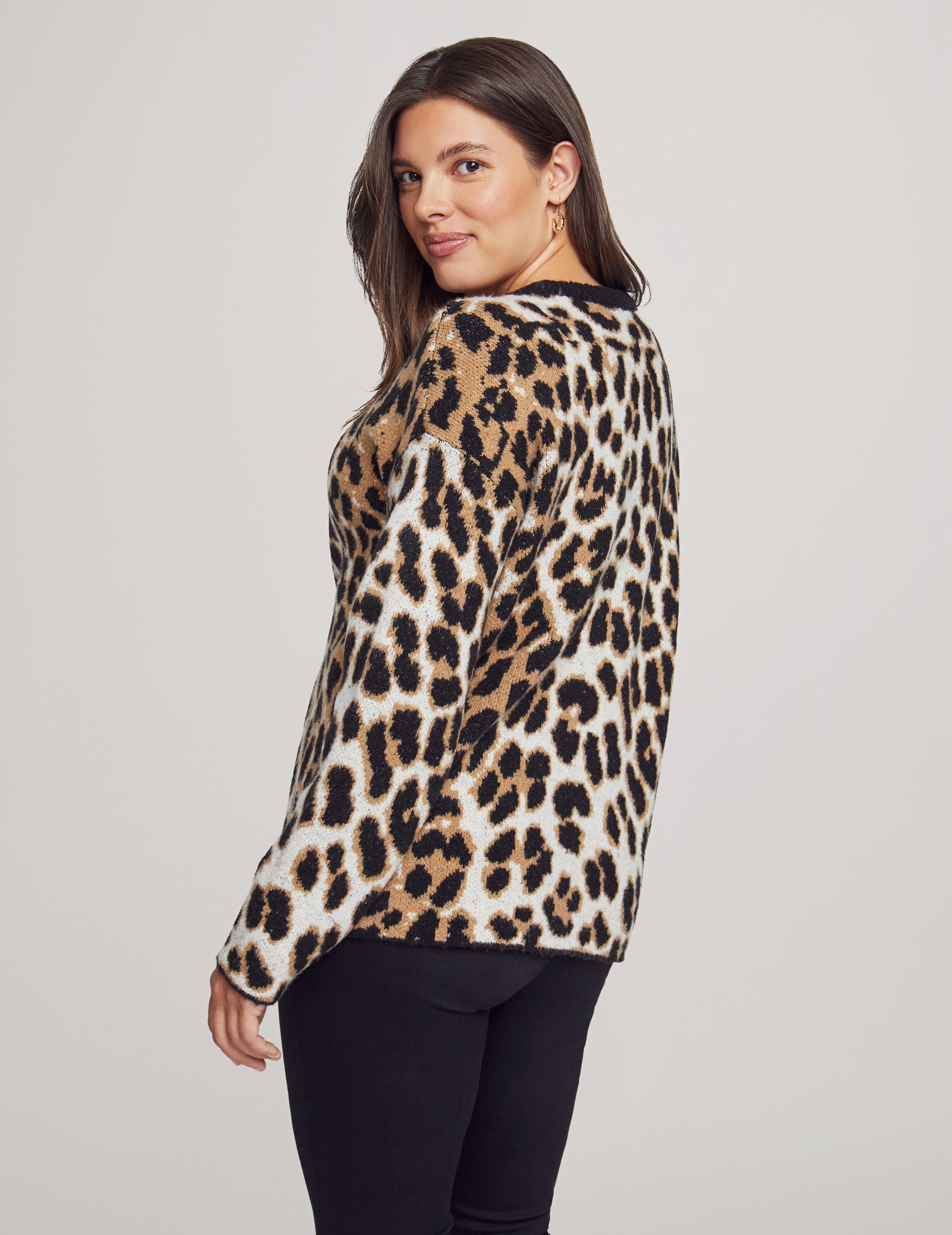 Crew Neck Long Sleeve Jacquard Sweater sold by Anne Klein product image thumbnail 2