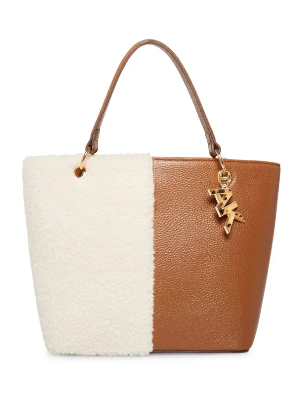 Mini Convertible Sherpa Tote sold by Anne Klein
