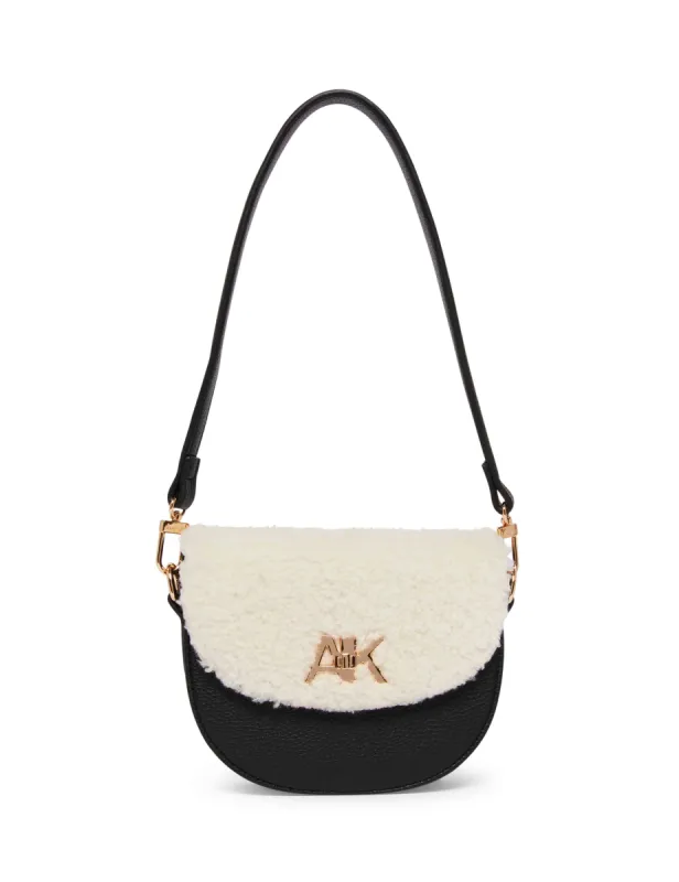 Mini Convertible Sherpa Shoulder Bag sold by Anne Klein