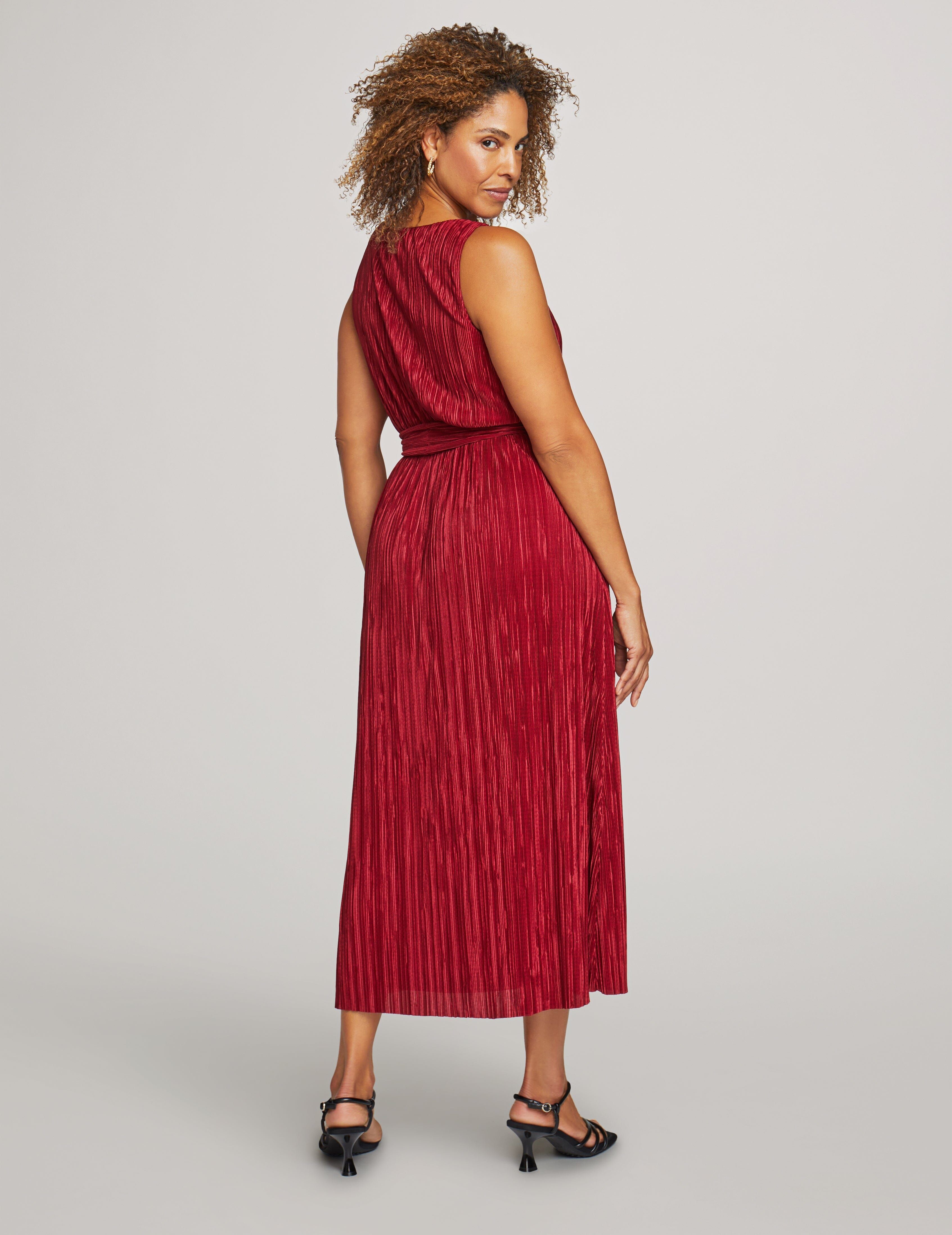 Boatneck Pleated Midi Dress sold by Anne Klein product image thumbnail 2