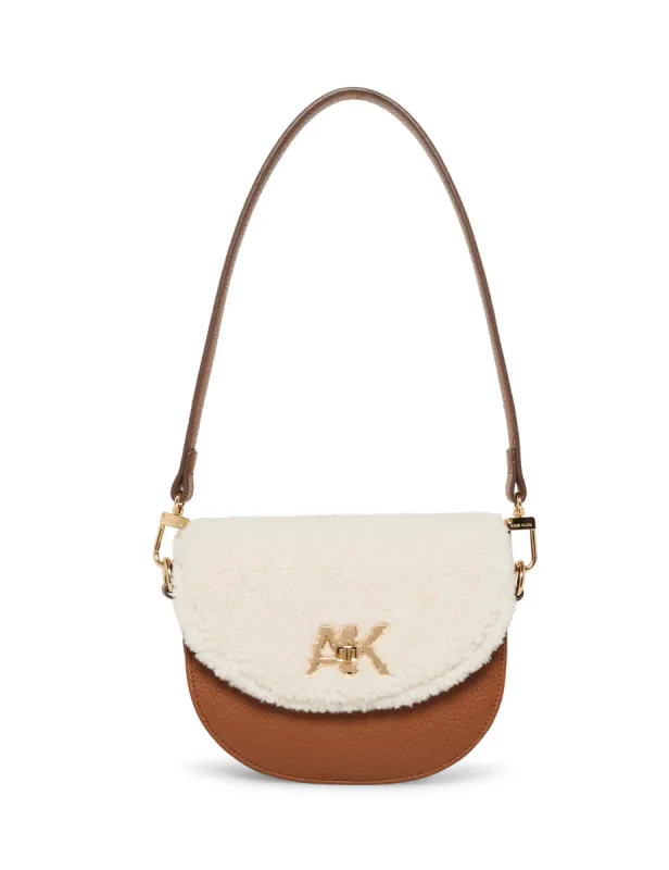 Mini Convertible Sherpa Shoulder Bag sold by Anne Klein