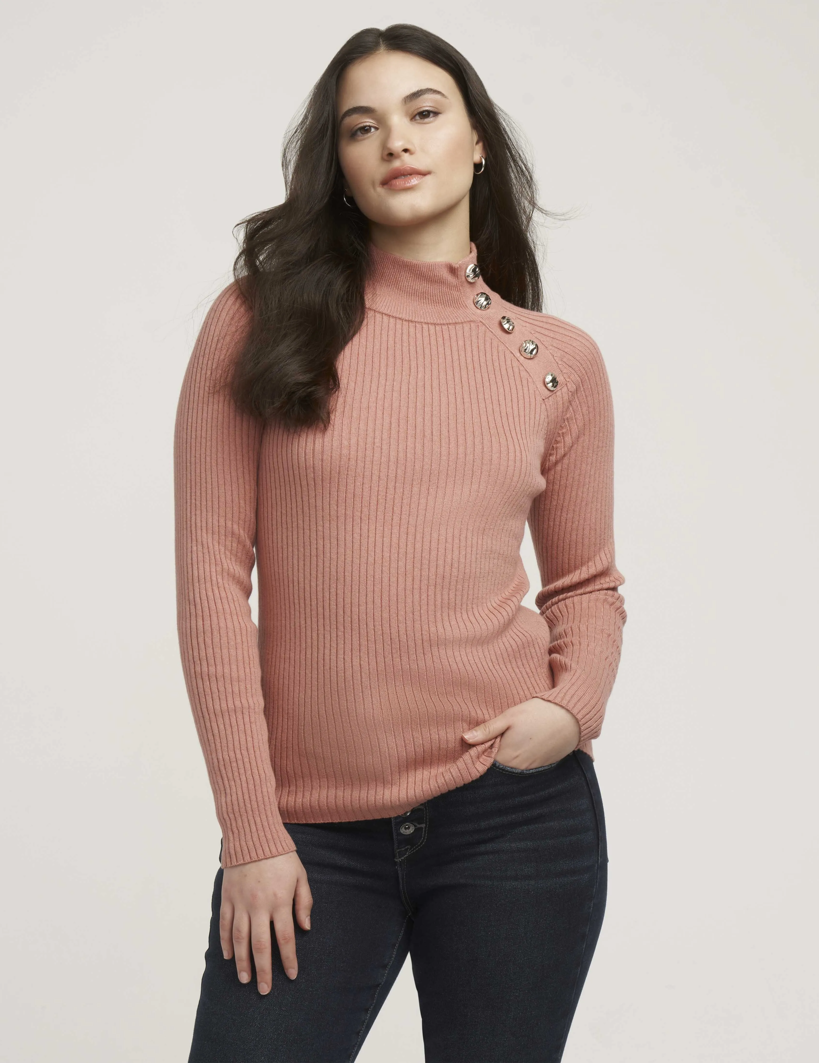 Ribbed Raglan Pullover- Sale sold by Anne Klein product image thumbnail 2