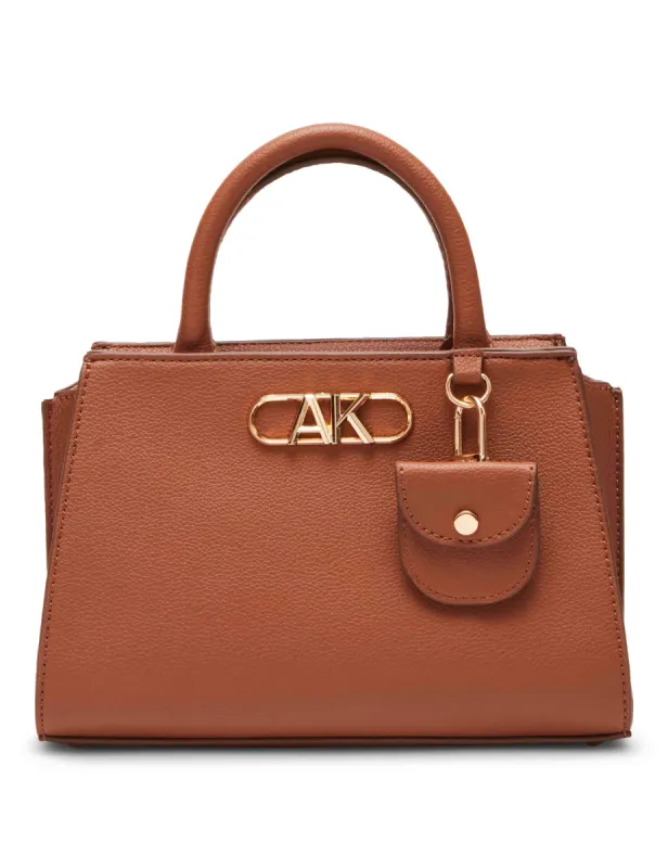 Convertible Mini Satchel With AK Bevel Logo sold by Anne Klein