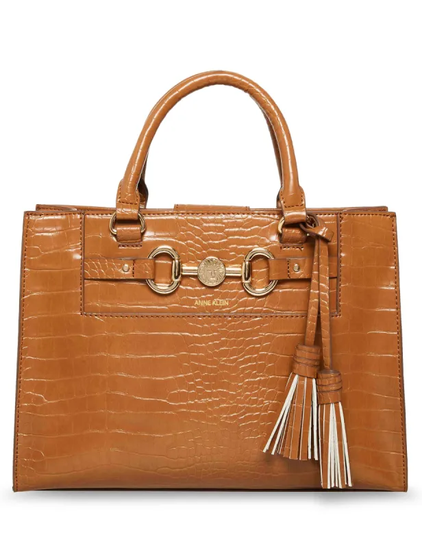 E/W Horse Bit Satchel sold by Anne Klein