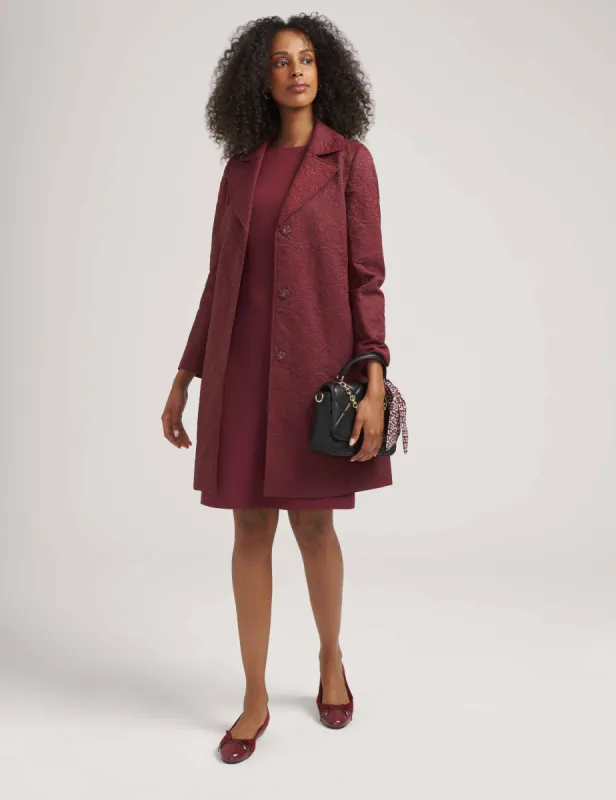 Floral Quilted Snap Front Trench- Sale sold by Anne Klein